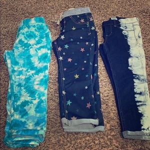 Girls jeans 7/8 lot